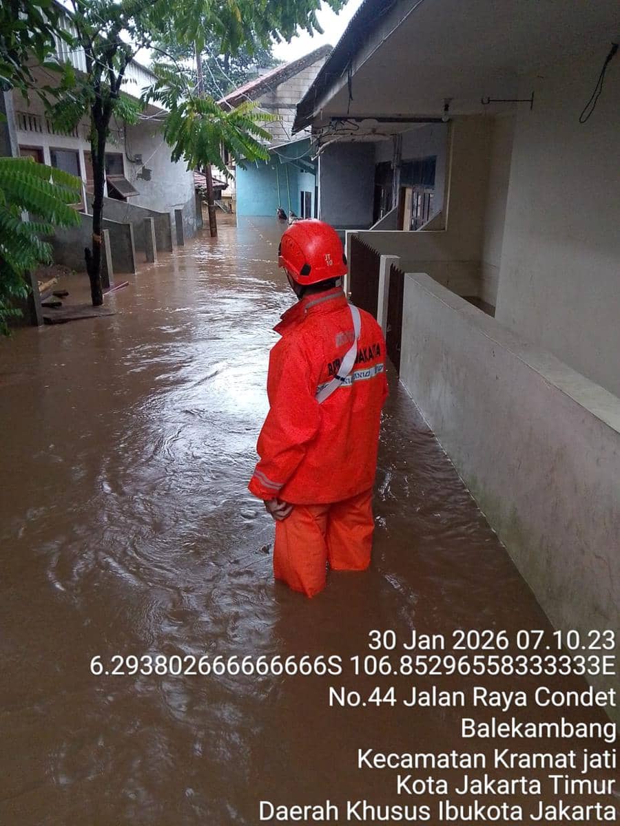 BPBD DKI cek banjir Jakarta. 