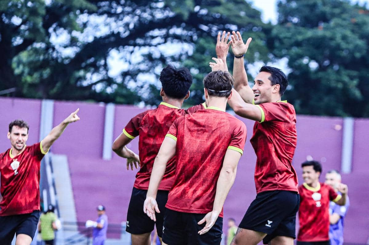 Pemain Persik Kediri saat berlatih. IDN Times/persik kediri