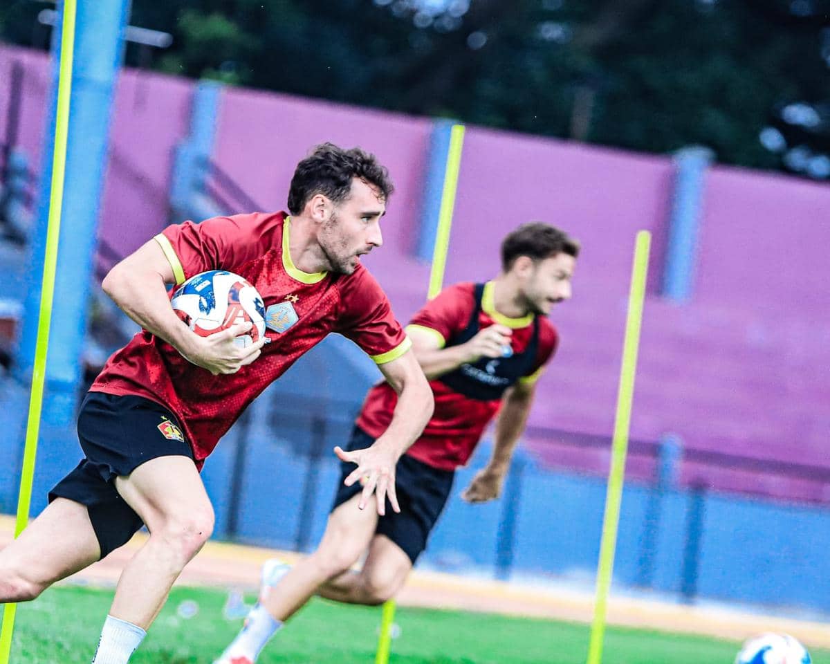 Pemain Persik Kediri saat berlatih. IDN Times/Persik Kediri