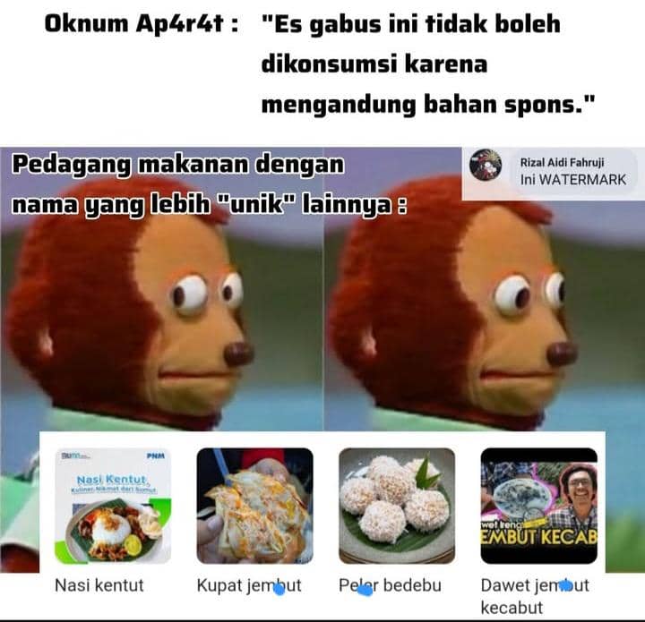 meme nama makanan