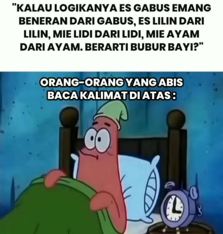 meme nama makanan 