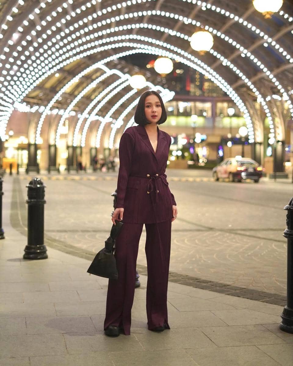 referensi outfit one set ala Agatha Pricilla 