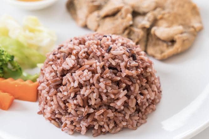 ilustrasi nasi merah