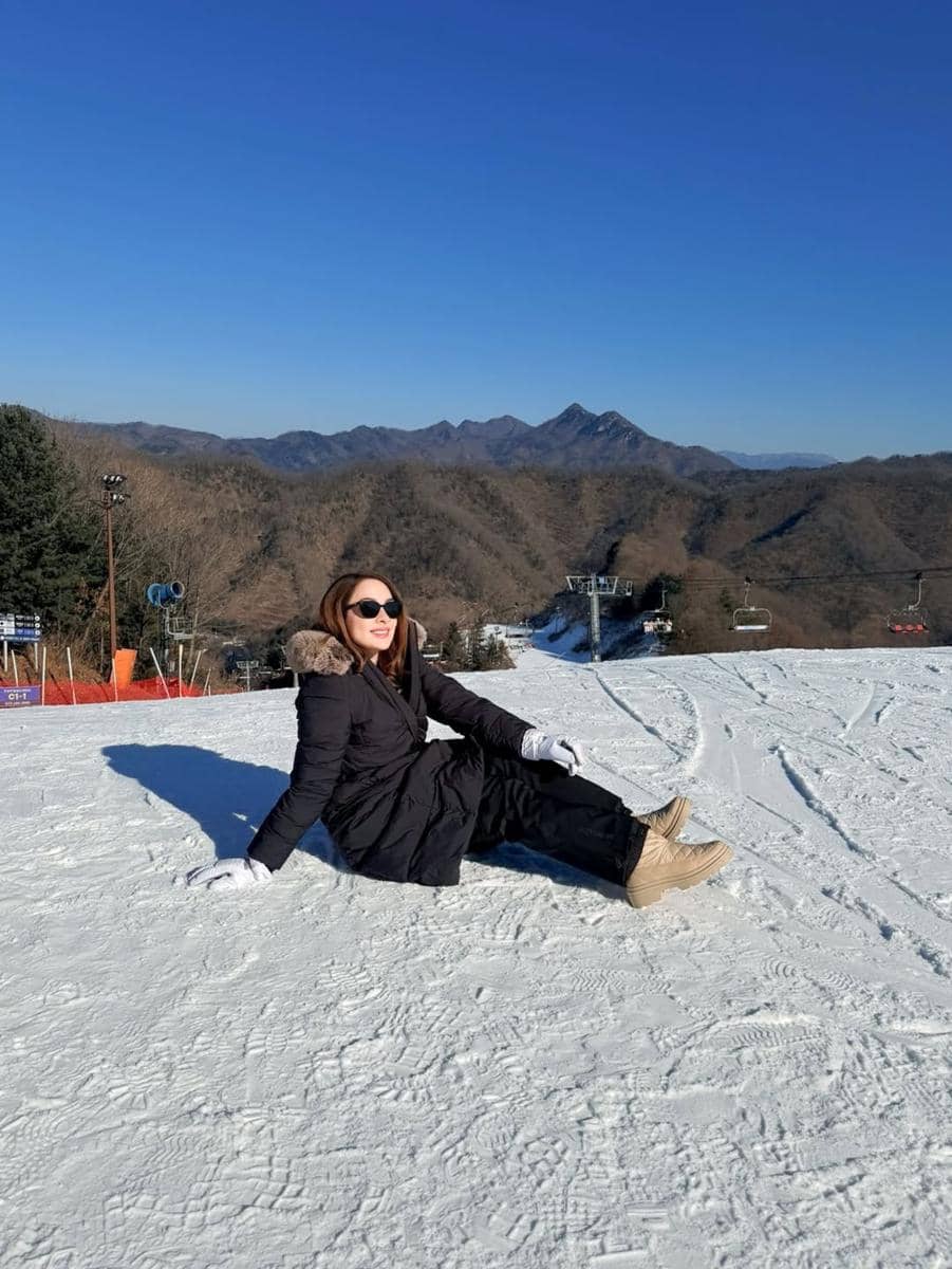 dr. Reisa Broto Asmoro liburan musim dingin di Korsel