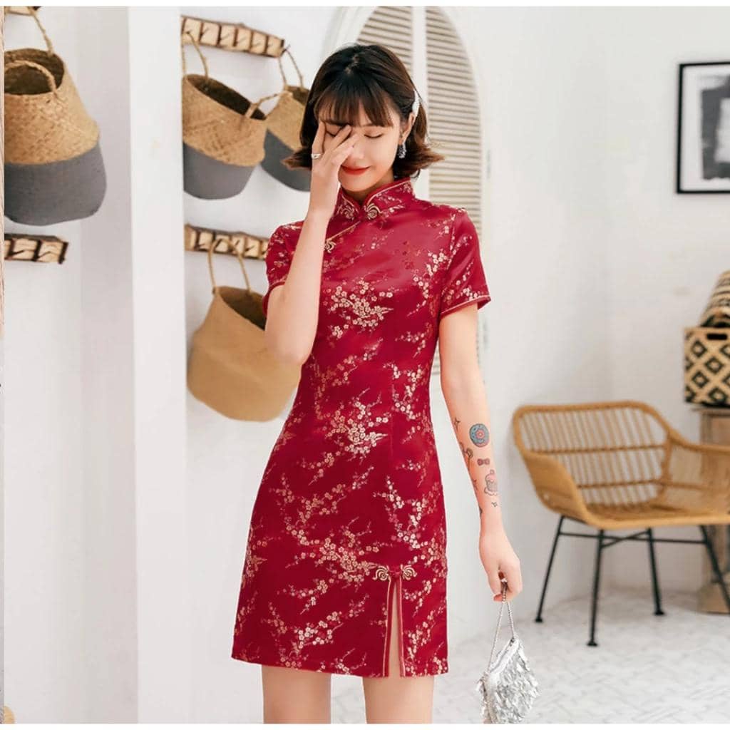 Rekomendasi Dress Cheongsam yang Bisa Dibeli di Marketplace (shopee.co.id/summer.splash)