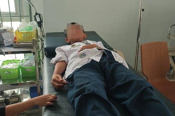 Dugaan keracunan siswa SMP N 31 Palembang usai santap menu MBG (Dok: Polsek SU I Palembang)