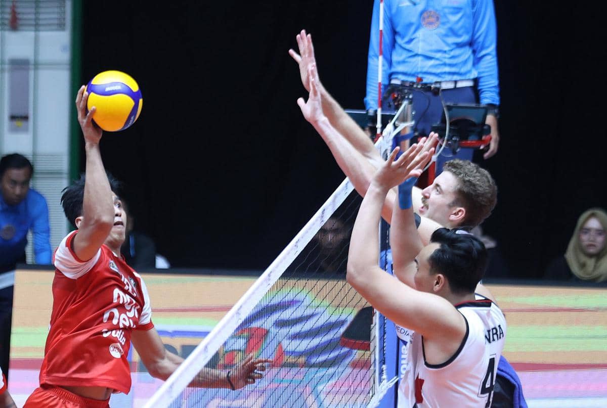 Pevoli Medan Falcons saat berduel dengan Jakarta LavAni (dok Proliga 2026)