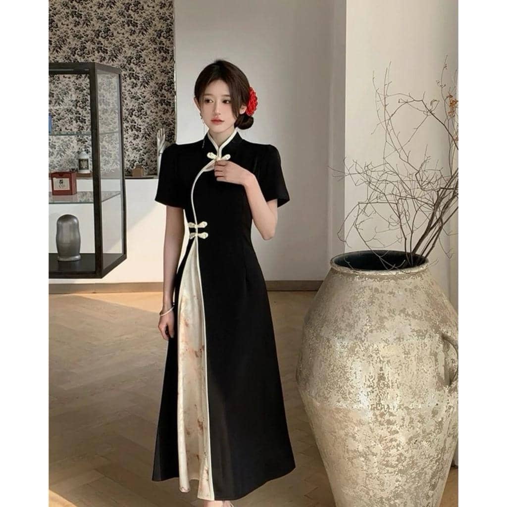 Rekomendasi Dress Cheongsam yang Bisa Dibeli di Marketplace (shopee.co.id/theone_dresses)