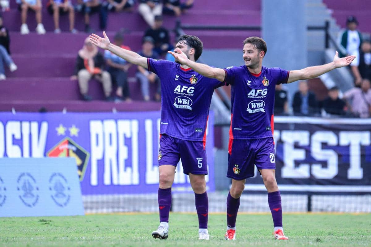 Pemain Persik Kediri rayakan kemenangan usai kalahkan Bali United. IDN Times/Persik Kediri