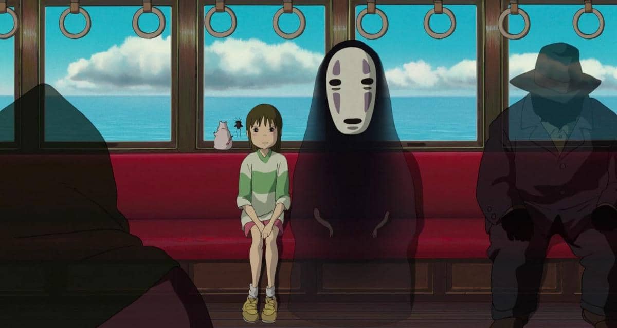 Kaonashi (kanan) dalam Spirited Away