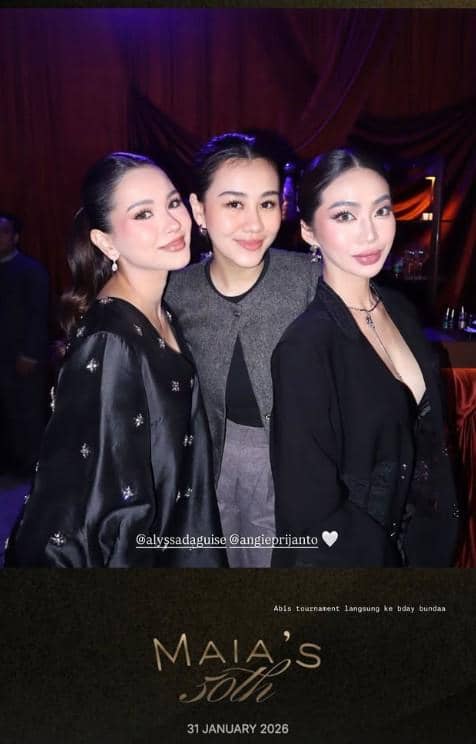 Artis di Pesta Ulang Tahun Maia Estianty (instagram.com/alyssadaguise)