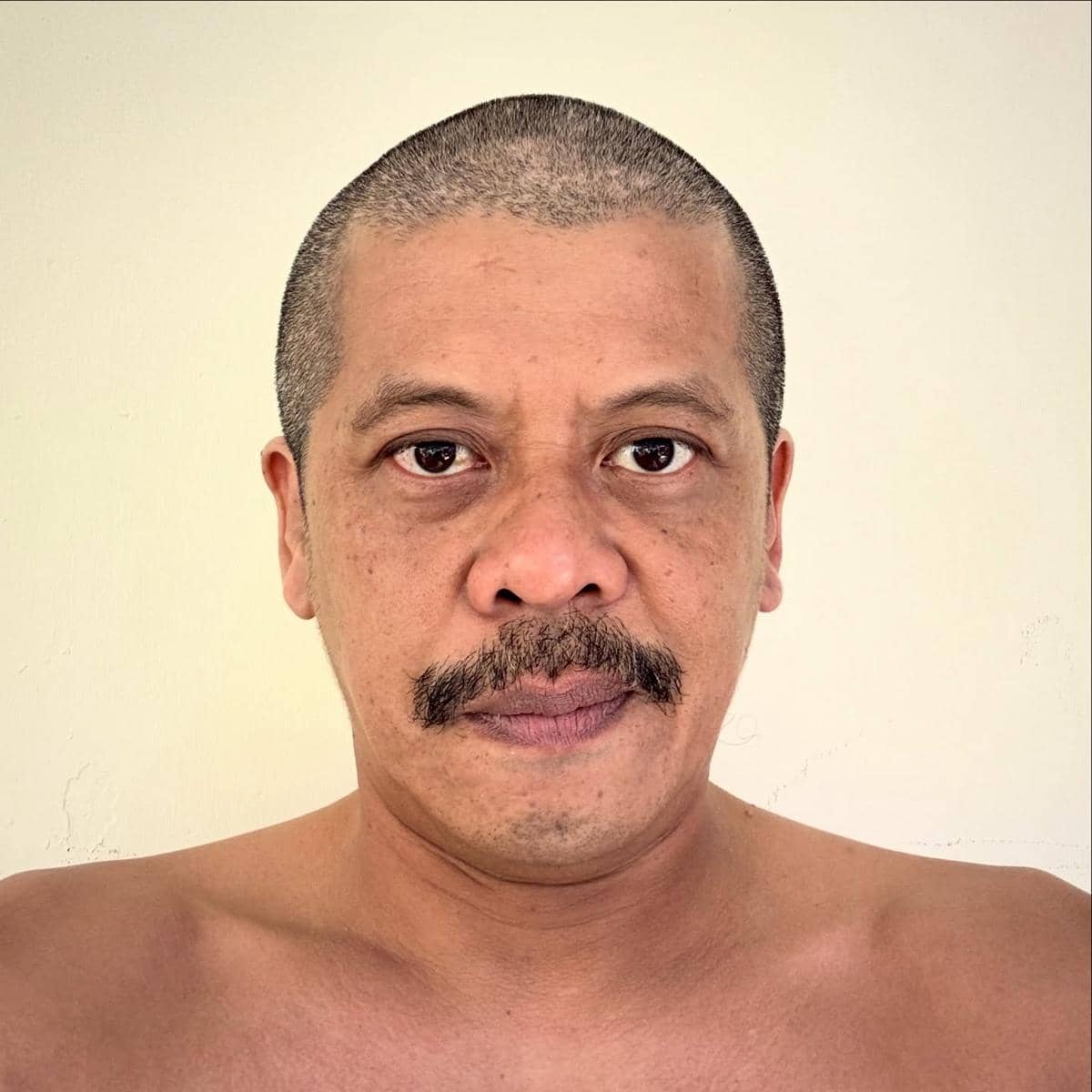 Eddi Brokoli usai Cukur Gundul (instagram.com/eddibrokoli)