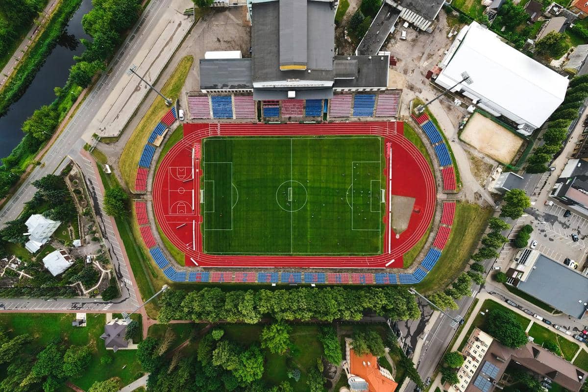 ilustrasi lapangan sepak bola