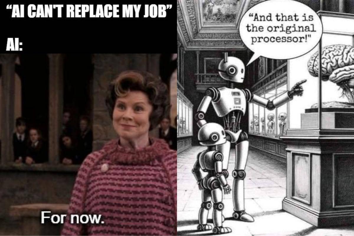 kolase meme AI pada masa depan