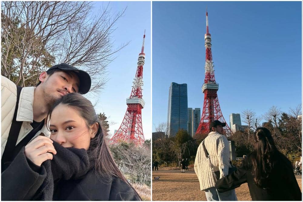 Hanggini dan Luthfi Aulia babymoon ke Jepang