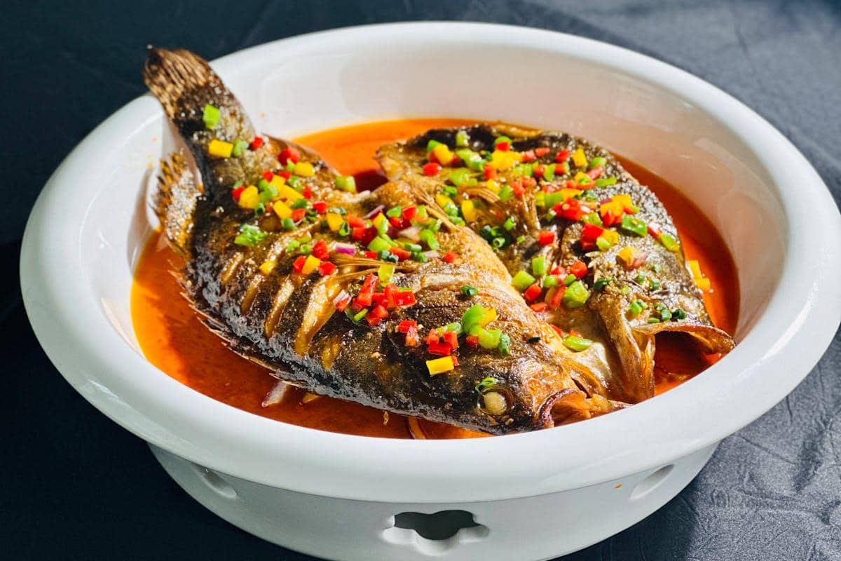 ilustrasi masakan ikan 