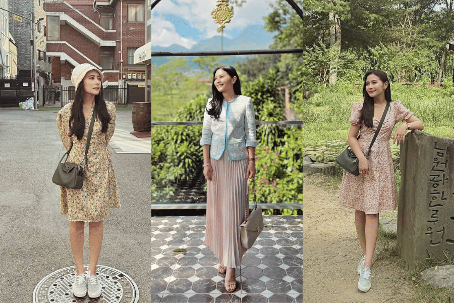 gaya feminin minimalis ala Prilly Latuconsina