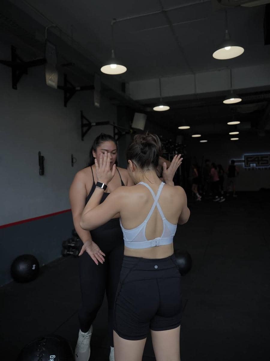 Nikita Willy ikut latihan Hyrox