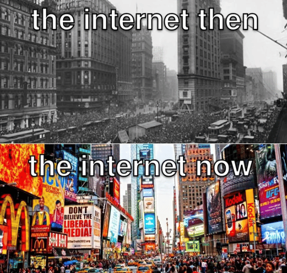 meme internet dulu vs. sekarang