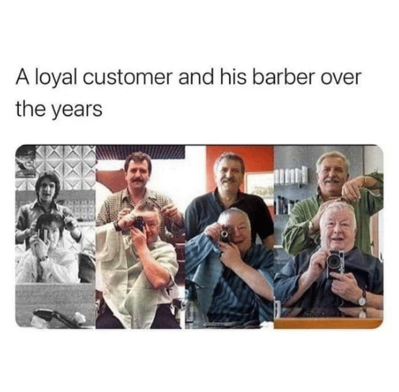meme setia sama tukang cukur