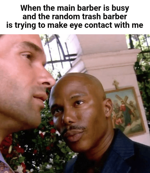 meme setia sama tukang cukur