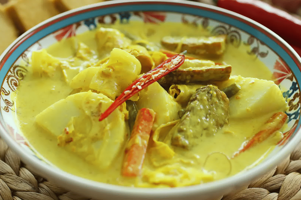 ilustrasi sayur lodeh nyonya 