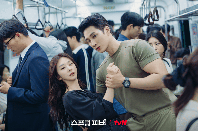 Lee Joo Bin dan Ahn Bo Hyun di drama Spring Fever