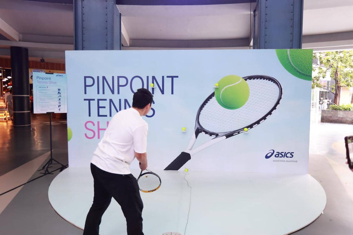 Keseruan Games Pinpoint Tennis Shot dalam ASICS Melbourne Finals Weekend.JPG