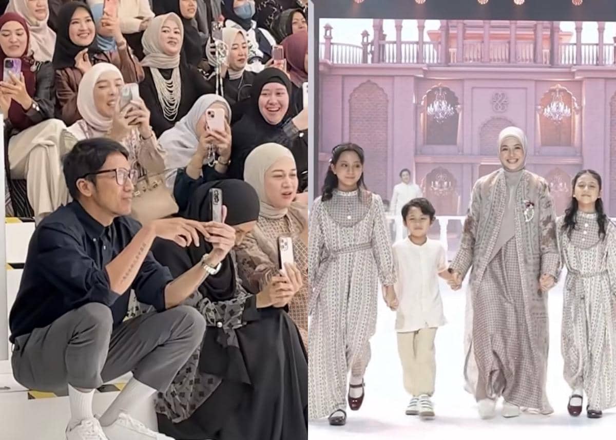 potret Desta dukung Natasha Rizky dan anak-anaknya fashion show 