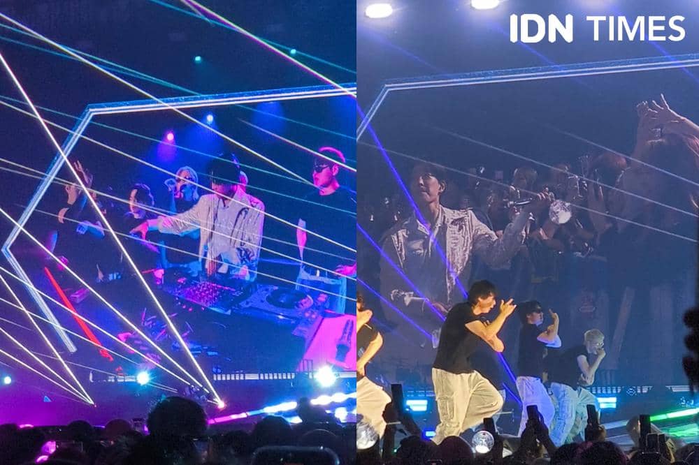 Potret penampilan ATEEZ di tur konser In Your Fantasy di ICE BSD, Sabtu (31/1/2026)