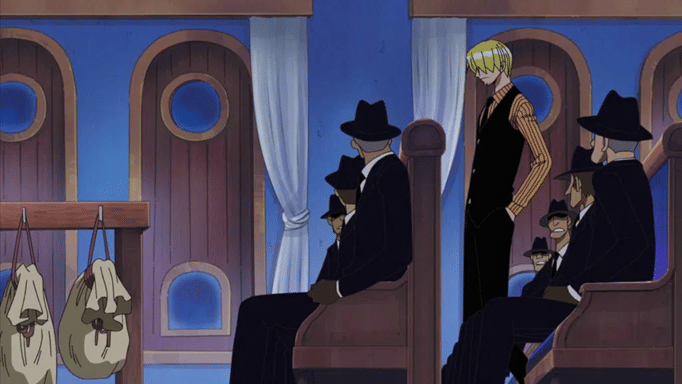 Sanji menyelamatkan Robin