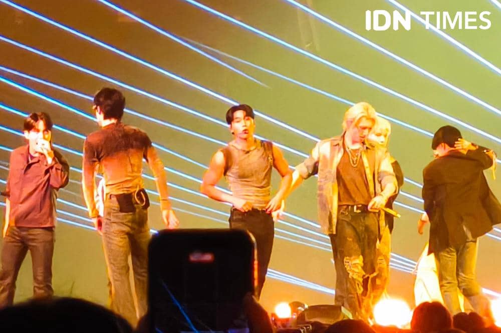 Potret penampilan ATEEZ di tur konser In Your Fantasy di ICE BSD, Sabtu (31/1/2026)