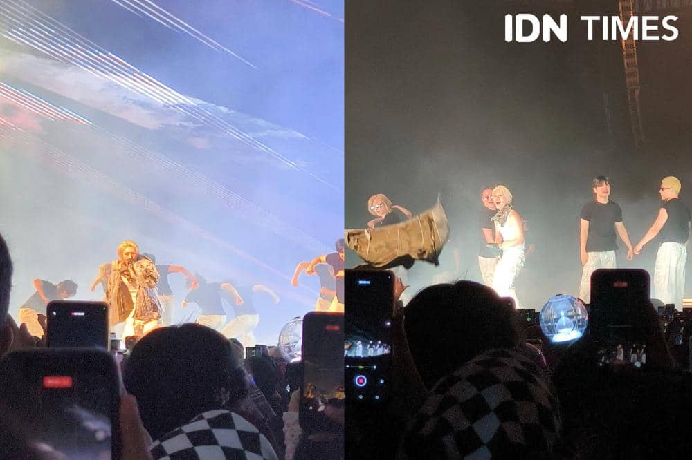 Potret penampilan ATEEZ di tur konser In Your Fantasy di ICE BSD, Sabtu (31/1/2026)