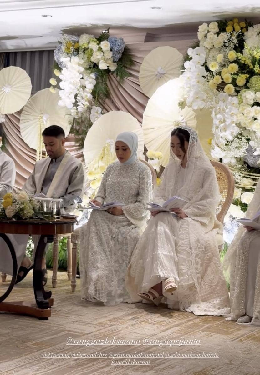 Gaya Angie Prijanto saat pengajian pranikah dan siraman (instagram.com/fcgweddings)