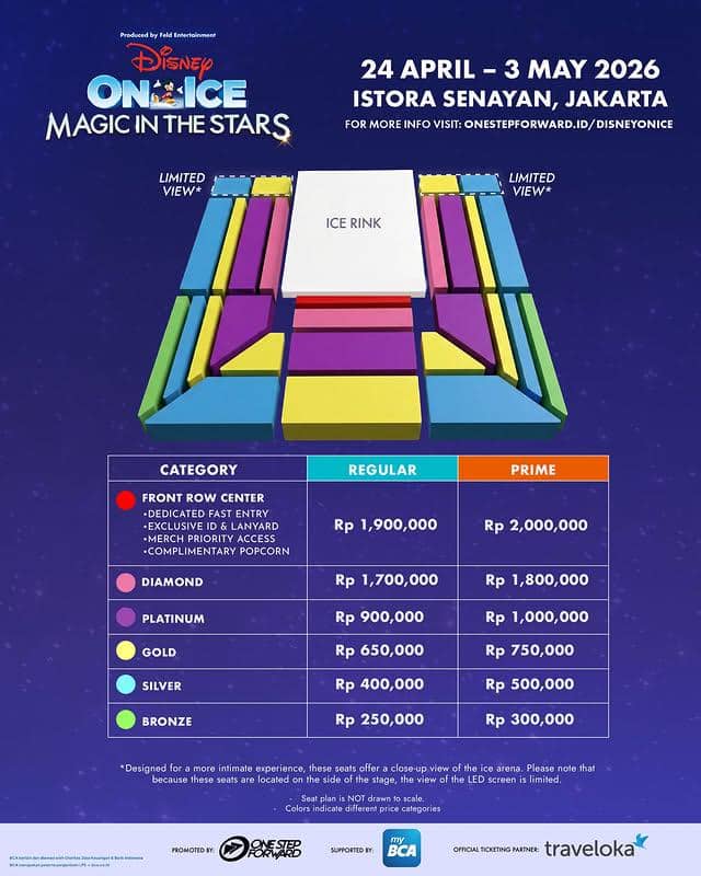 harga tiket Disney On Ice “Magic in the Stars” 
