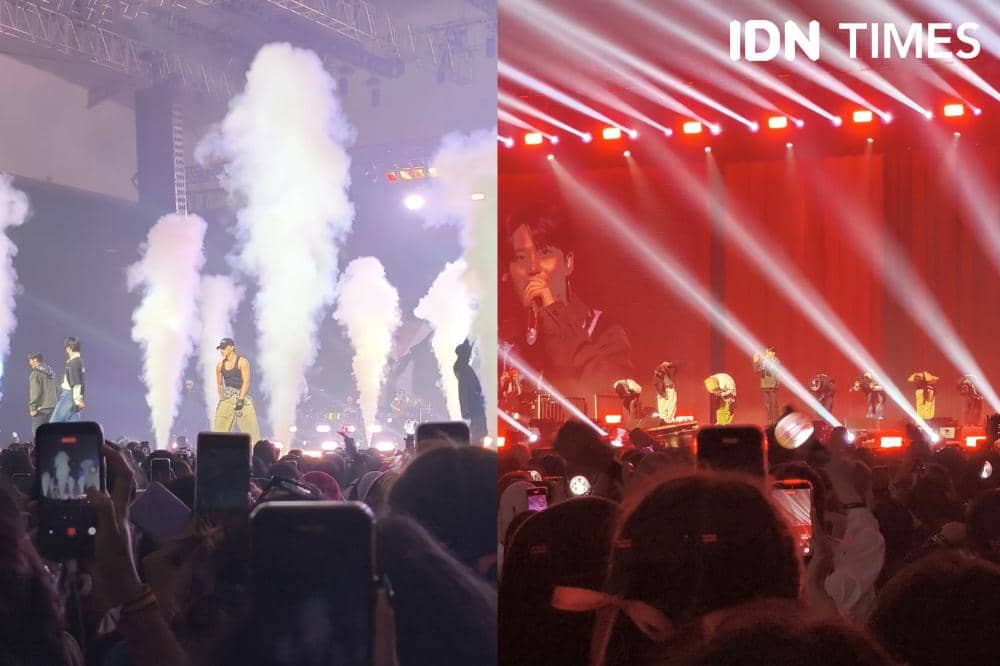 Potret penampilan ATEEZ di tur konser In Your Fantasy di ICE BSD, Sabtu (31/1/2026)