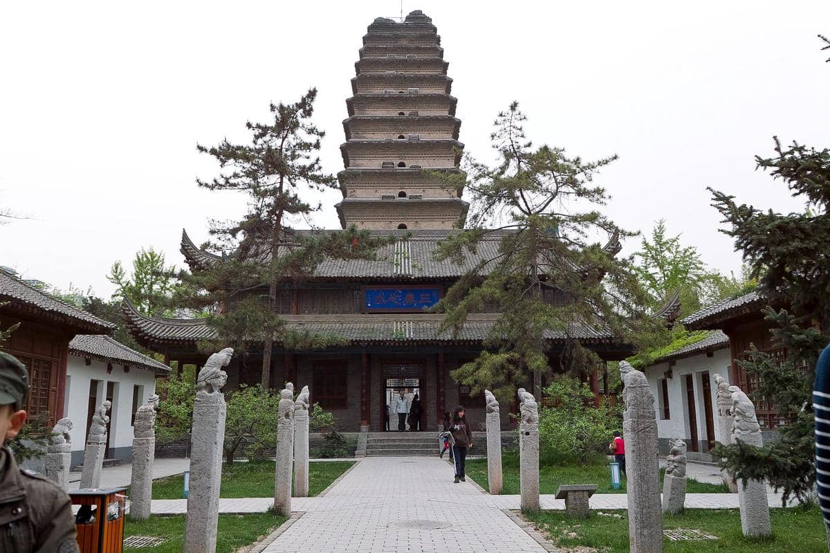 potret Small Wild Goose Pagoda