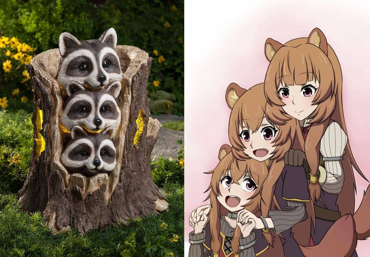 meme anime tentang rakun