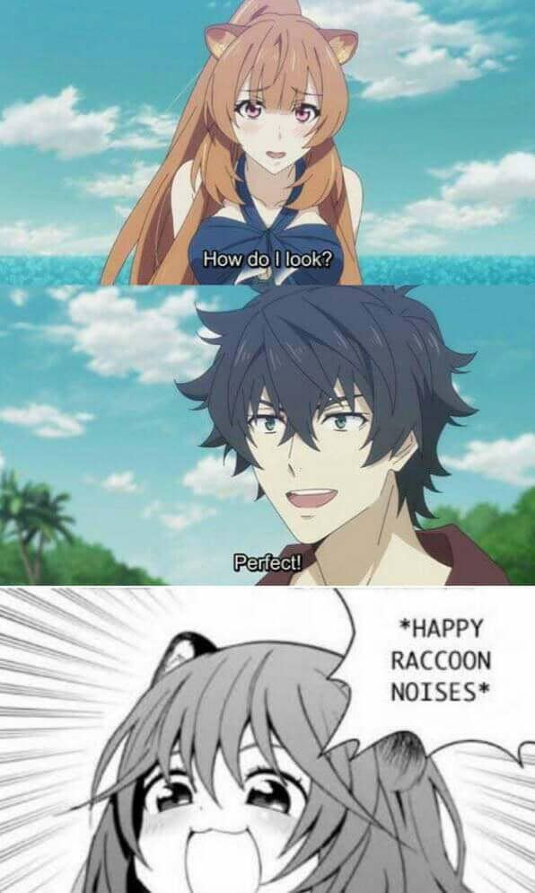 meme anime tentang rakun