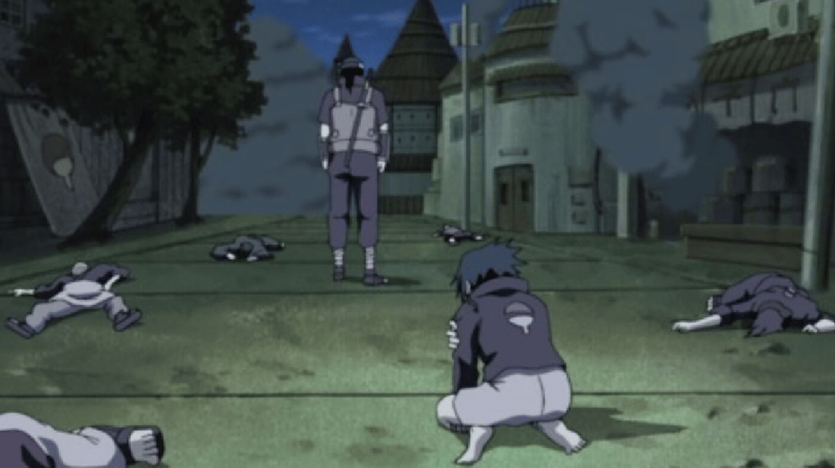 Itachi hanya menyisakan Sasuke saja 