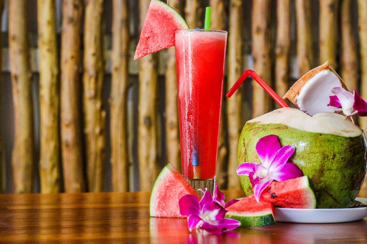 ilustrasi es semangka mint