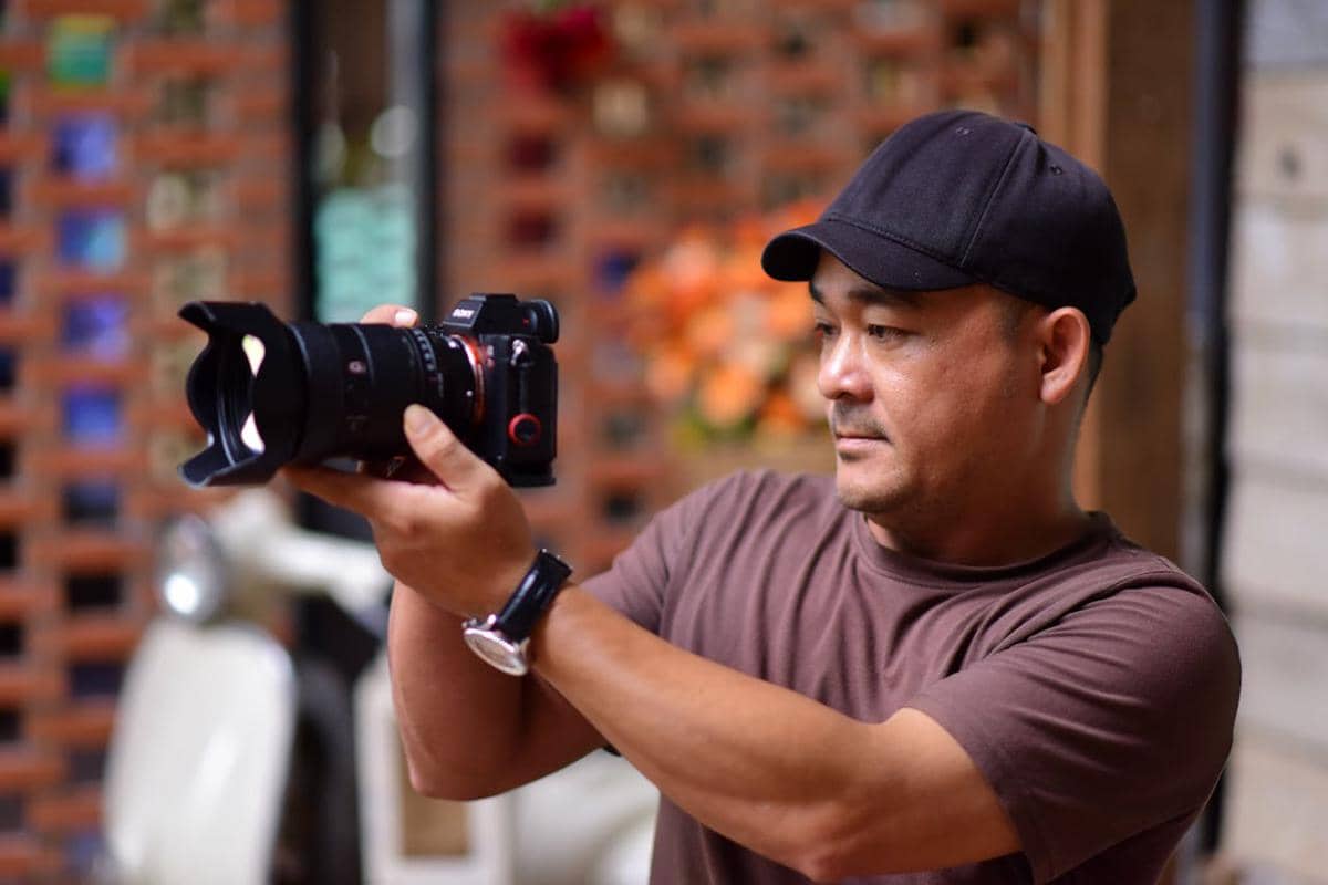 ilustrasi pria fotografi