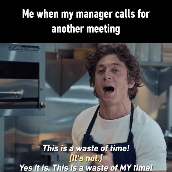 meme rapat di tempat kerja