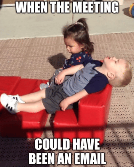 meme rapat di tempat kerja