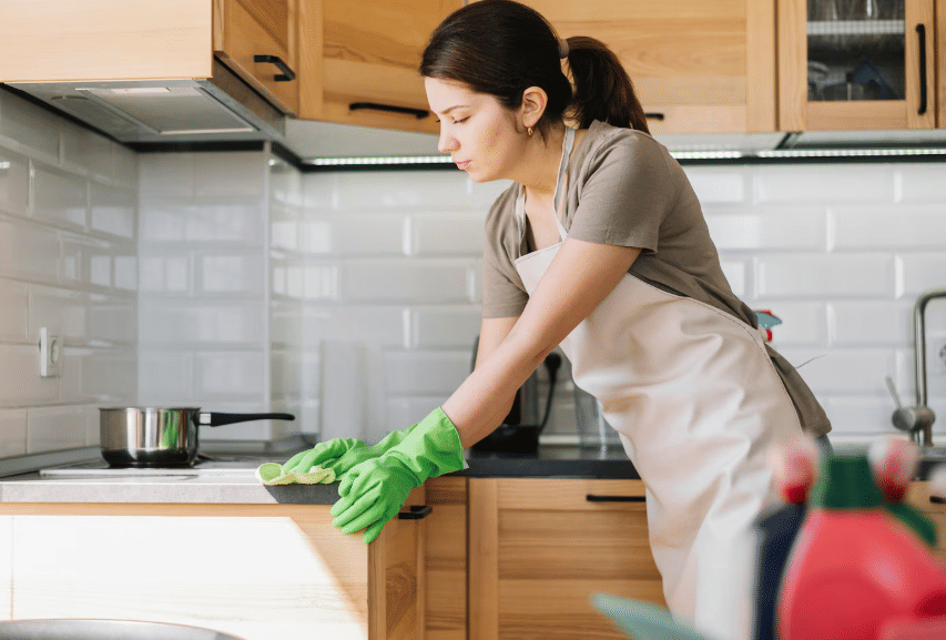 ilustrasi membersihkan rumah