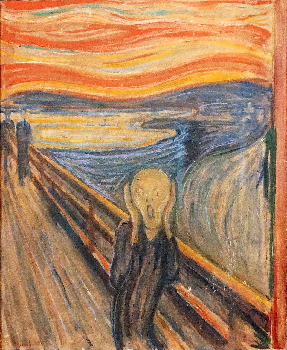 Lukisan "The Scream" karya Edvard Munch.