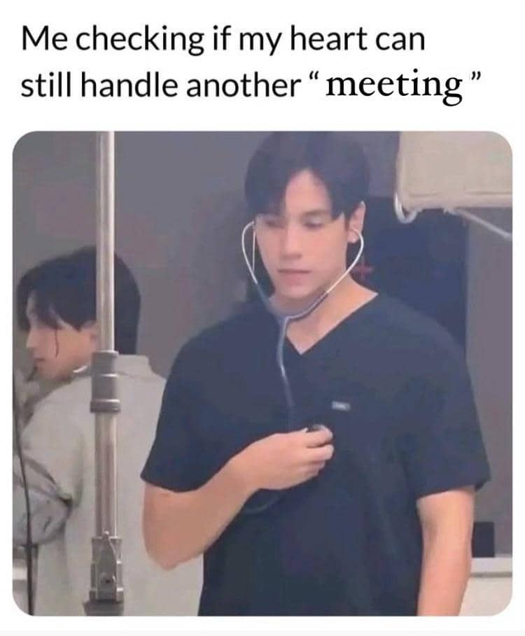 meme rapat di tempat kerja