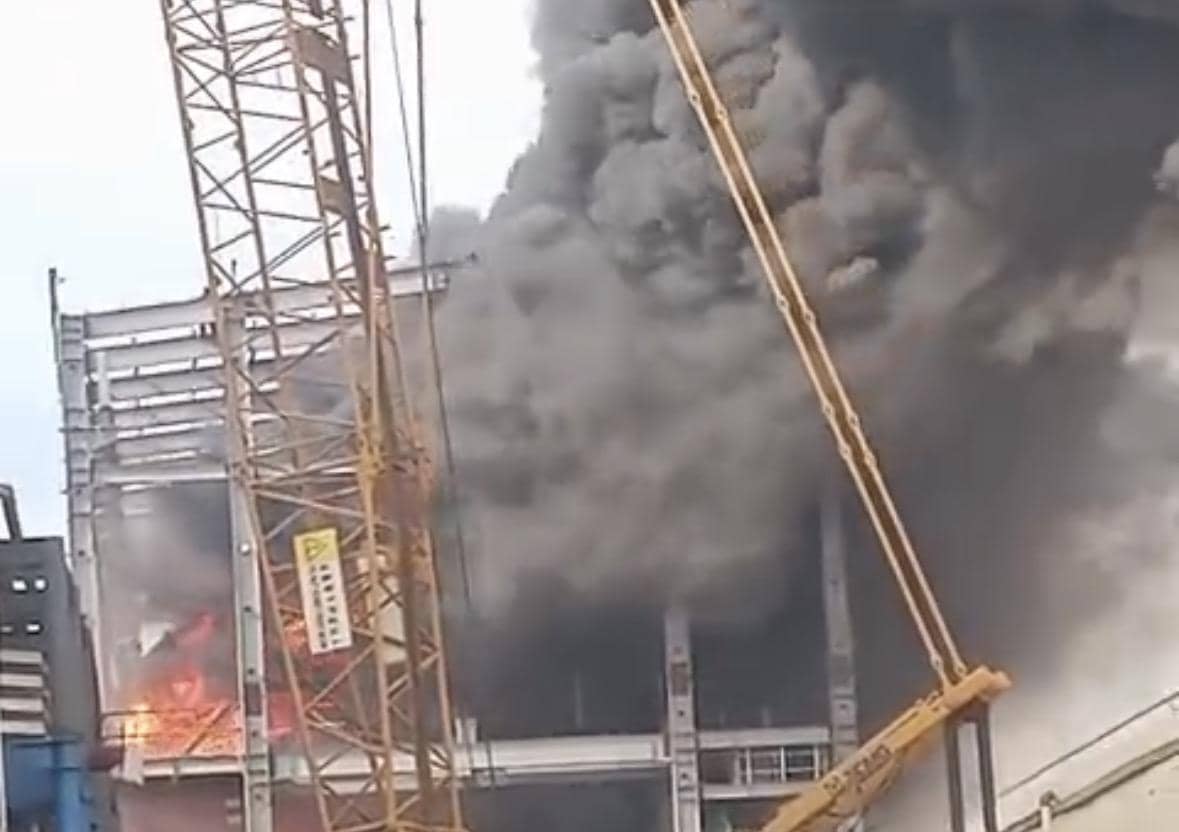 Kebakaran terjadi di Smelter Bauksit Ketapang. 