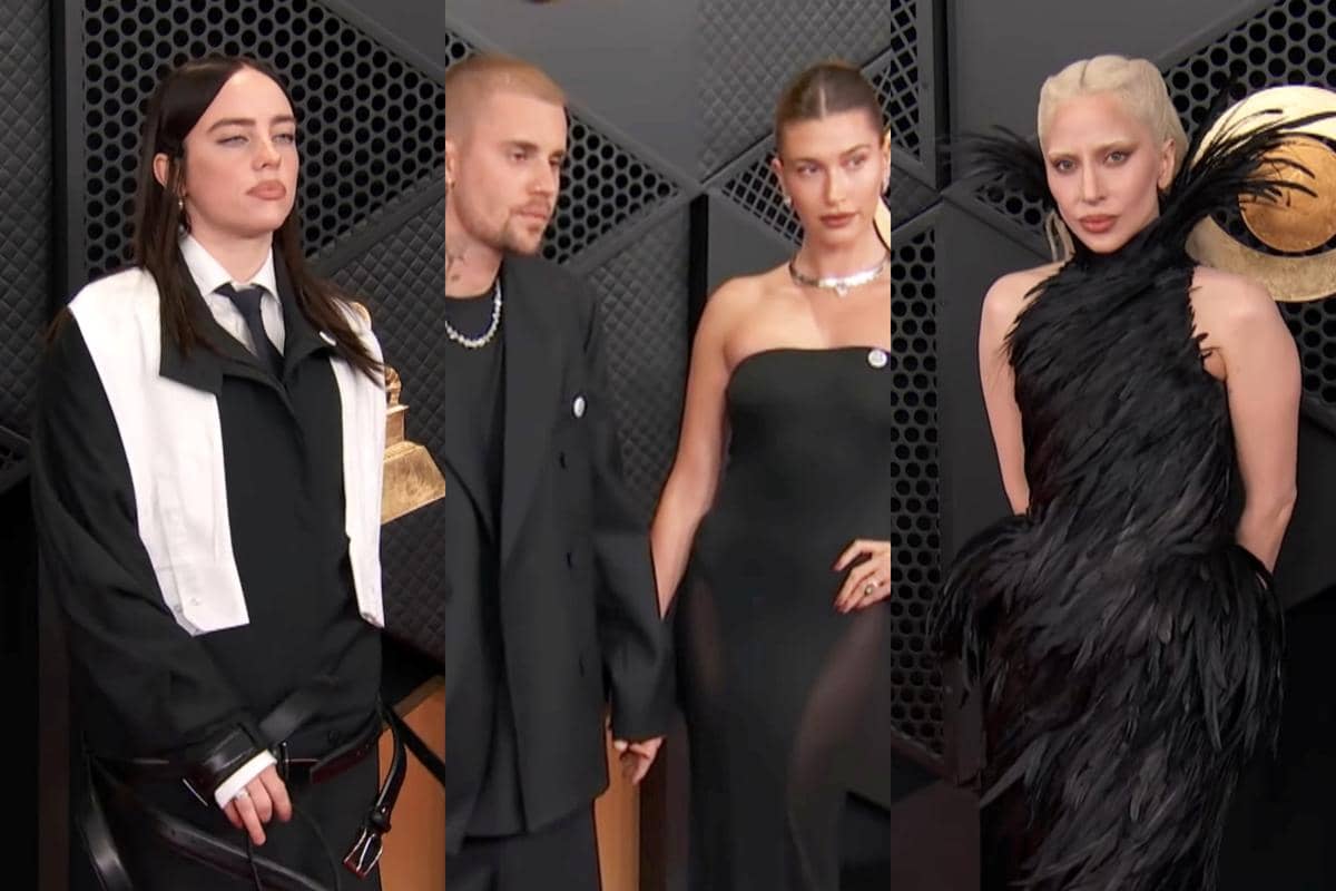 Billie Eilish, Justin Bieber, Hailey Bieber, dan Lady Gaga di red carpet Grammy Awards 2026