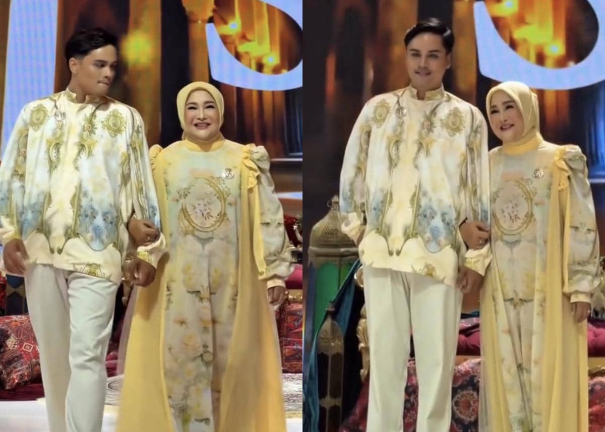 potret Ressa dan Ibu Ratih jadi model fashion show